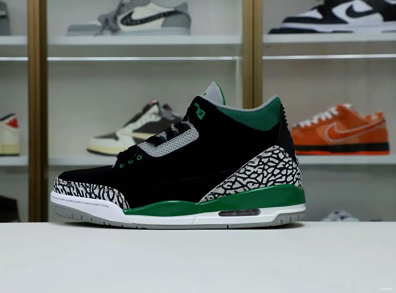 GREEN PINE JORDAN 3 AIR 0504